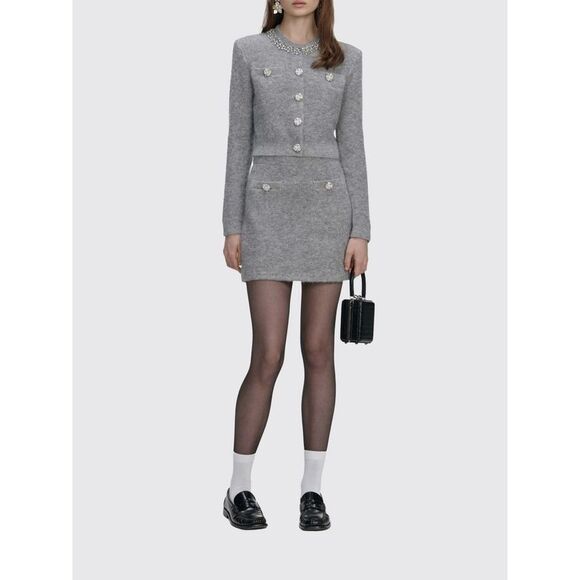 Self-Portrait Sweater Woman Grey - Picture 2 of 4